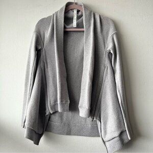 Lululemon Wrap It Up Sweater in light grey
